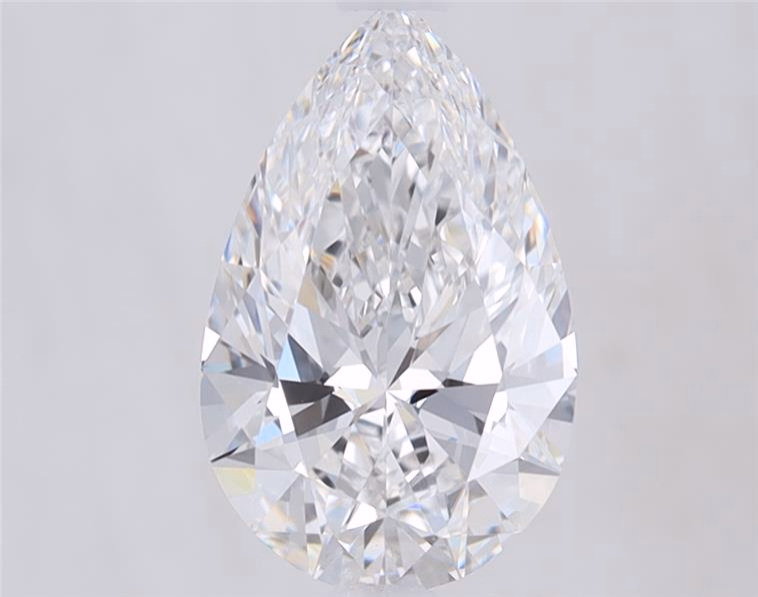 1.04ct Pear-Shaped Lab-Grown Diamond, D Color, IF Clarity
