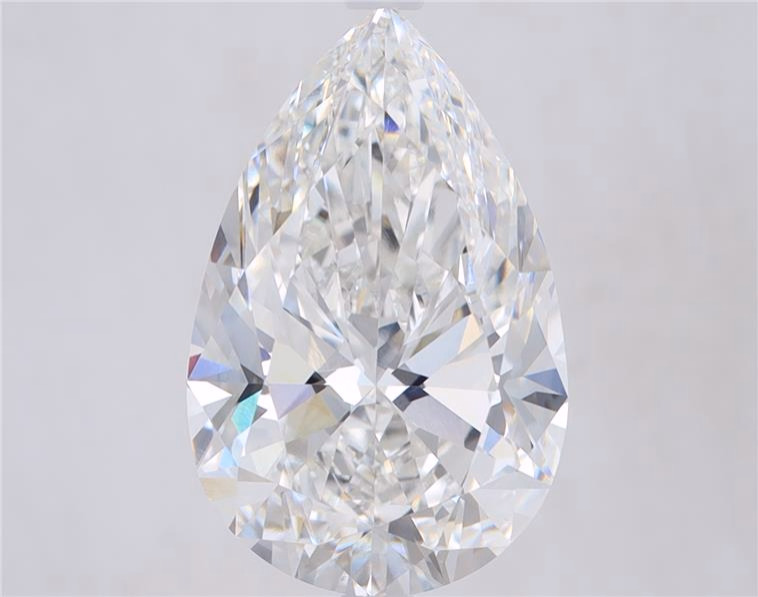 3.02ct Pear Cut Lab-Grown Diamond, E/VVS1, 12.40mm ID