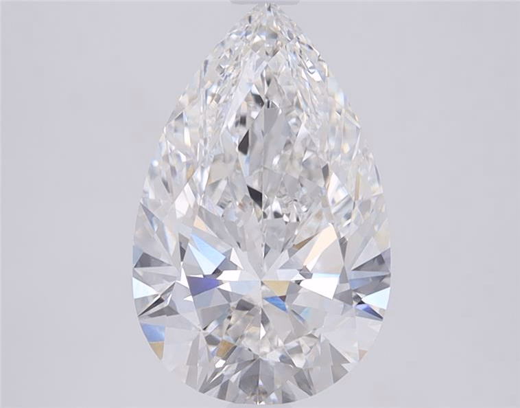 3.26ct pear cut lab-grown diamond, D color, IF clarity, 13.29mm ID