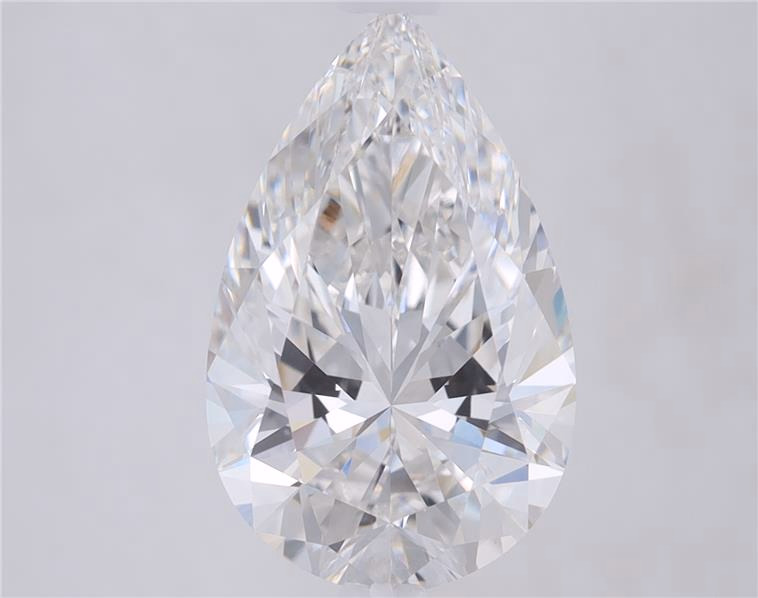 3.3ct Pear Cut Lab-Grown Diamond, D Color, VVS1 Clarity, 13.24mm ID