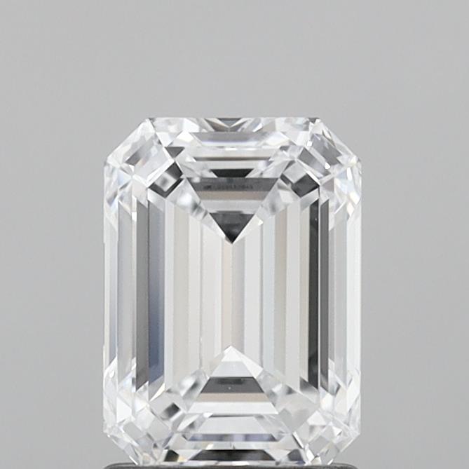 Lab-grown 1.52ct Emerald cut diamond, E color, IF clarity, IGI certified