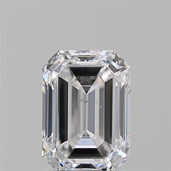 1.55ct Emerald Cut Lab-Grown Diamond, 7.72mm ID, D/SI1 Clarity