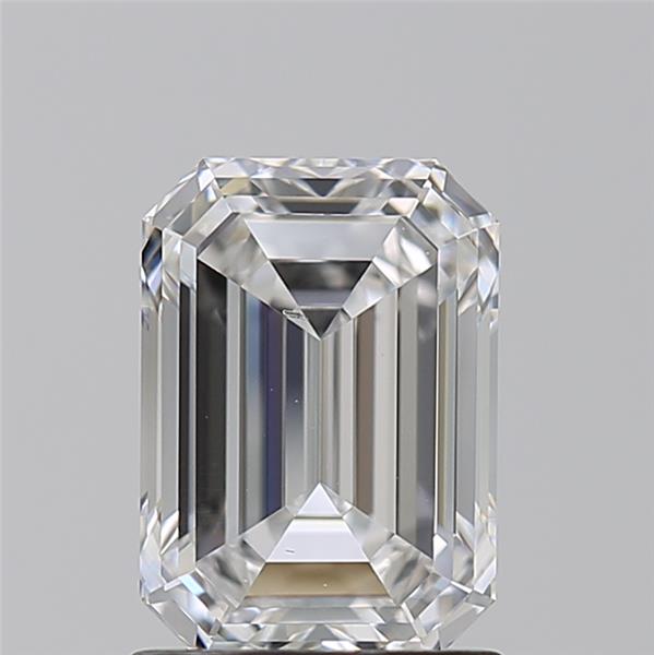 1.61ct lab-grown emerald cut diamond, E color, SI1 clarity, 7.93mm ID