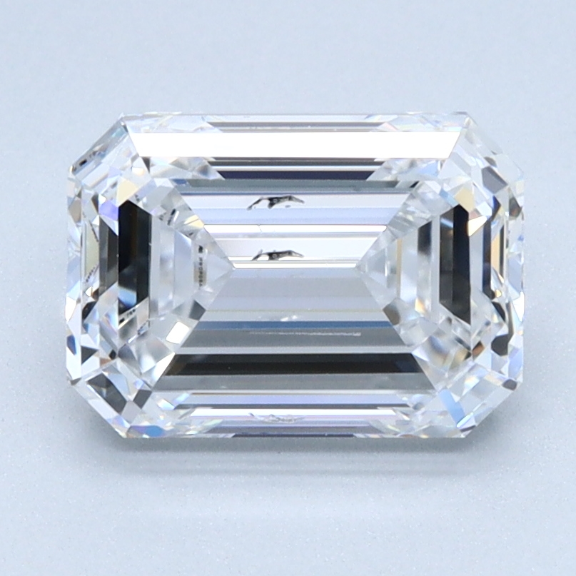 2.14ct Emerald Cut Lab-Grown Diamond, 8.40mm ID, D/SI2 Clarity
