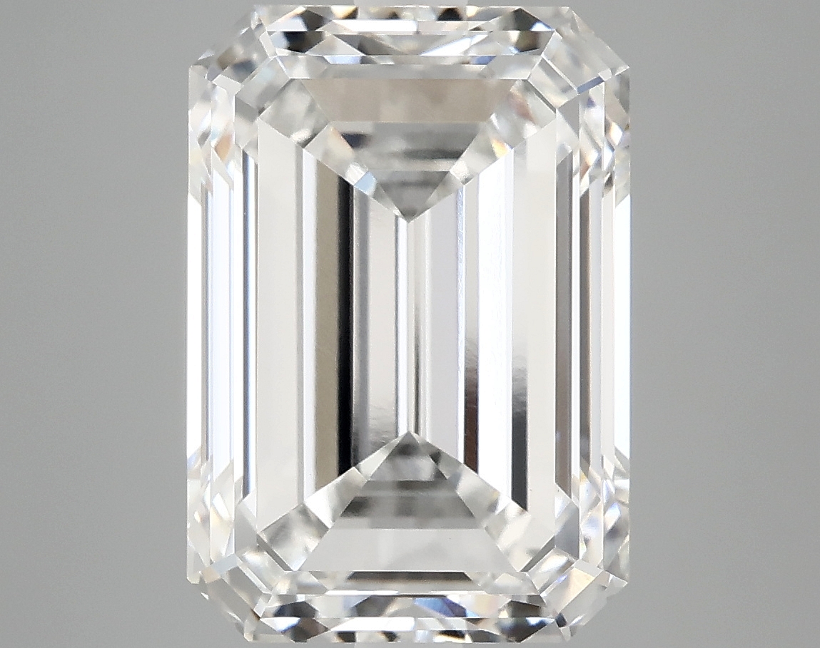 7.55ct Emerald Cut Lab-Grown Diamond, F/VVS2, IGI Certified