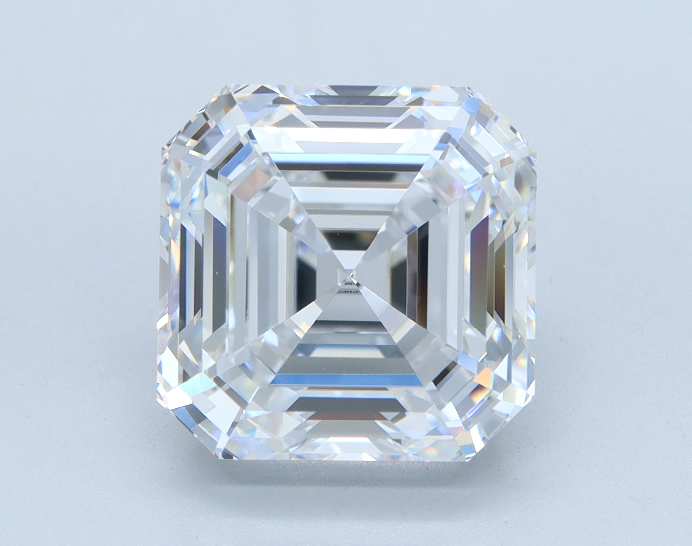 5.08ct lab-grown Asscher diamond, D/VVS1, 9.39mm ID
