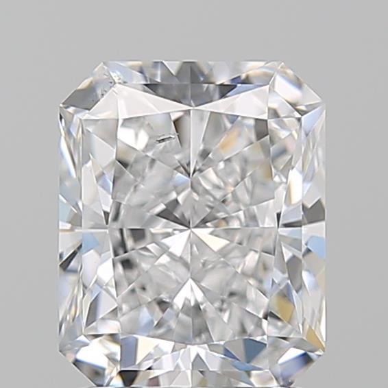 1.5ct Radiant cut lab-grown diamond, D color, SI1 clarity, 7.38mm ID