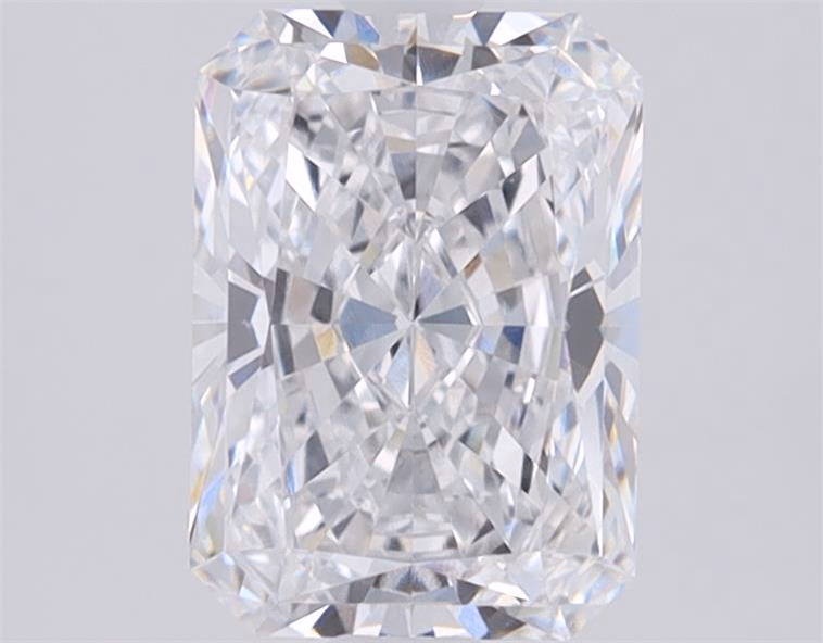 1.51ct Radiant cut lab diamond, D color, IF clarity, 8.05mm ID