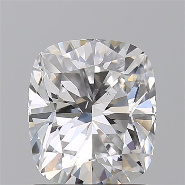 1.52ct cushion cut lab-grown diamond, D color, SI1 clarity, 7.34mm ID
