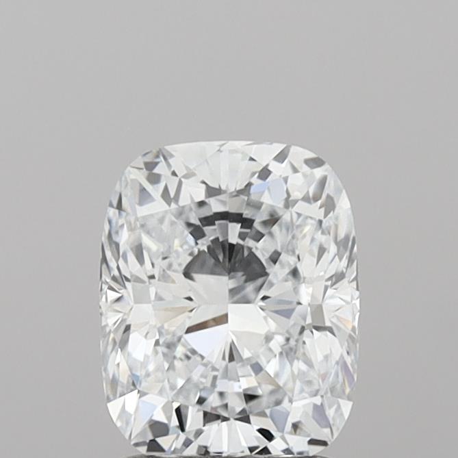 1.57ct Cushion Cut Lab Diamond, E Color, VVS1 Clarity, 7.73mm ID