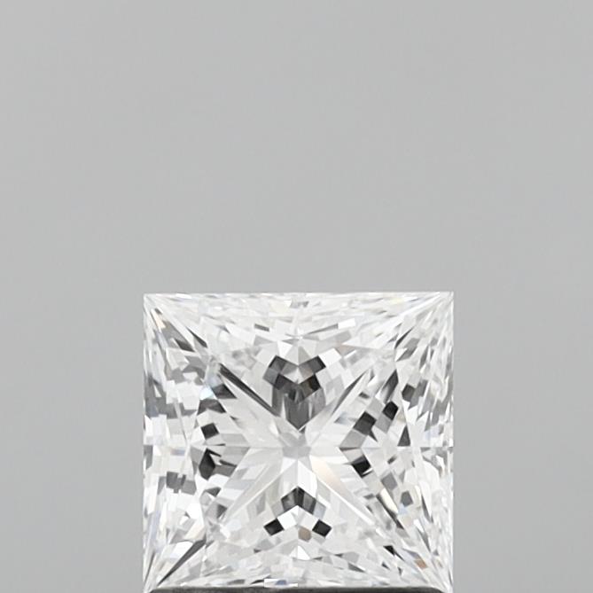 1.06ct Princess cut lab-grown diamond, D color, IF clarity, 5.65mm ID