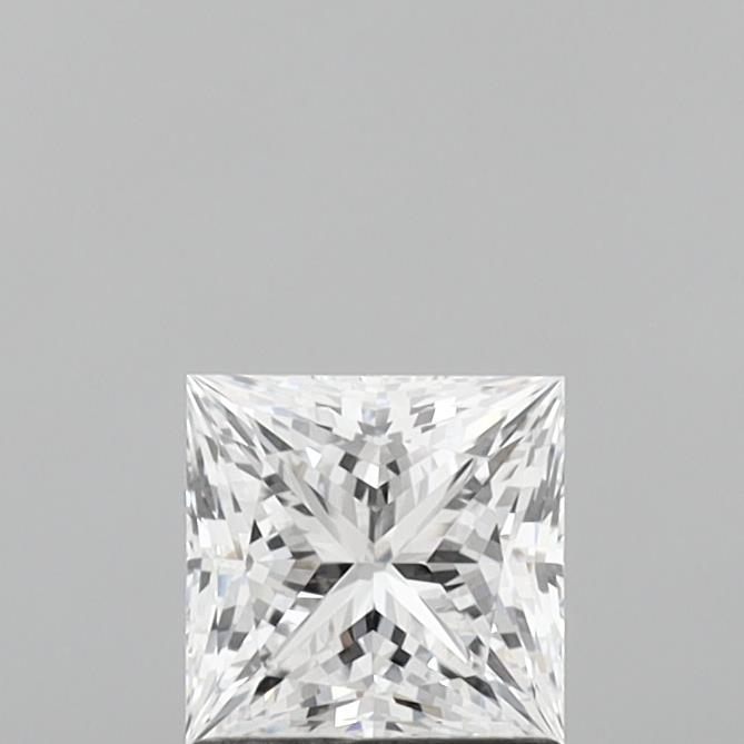 1.07ct Princess cut lab-grown diamond, D color, IF clarity, 5.49 X 5.47 X 4.09 mm