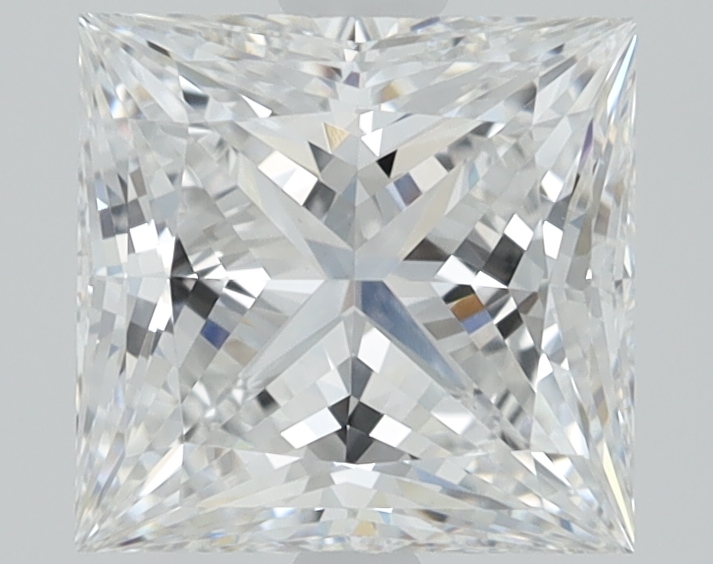 4.09ct Princess cut lab-grown diamond, D/VVS1, 8.80mm ID