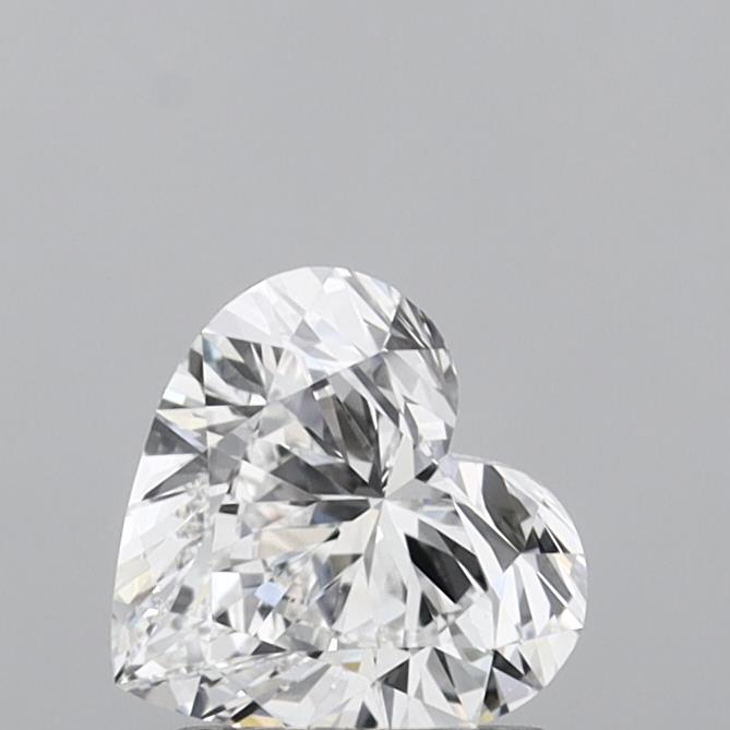1.24ct Heart Cut Lab-Grown Diamond, D Color, IF Clarity, 6.95mm ID