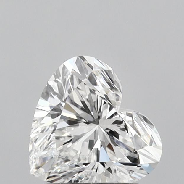 1.3ct Heart Cut Lab-Grown Diamond, E Color, VVS1 Clarity, 6.85mm ID