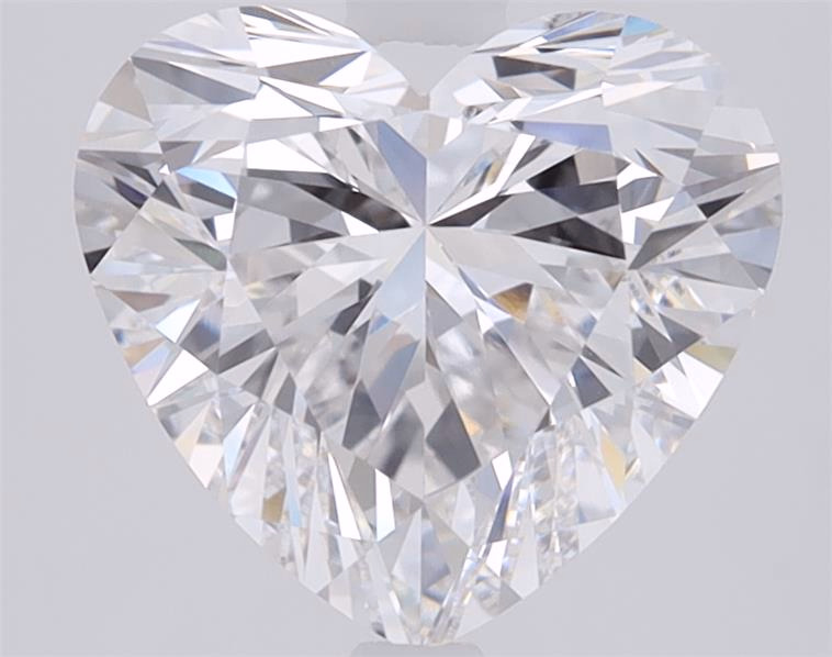 1.53ct Heart Cut Lab-Grown Diamond, D Color, VVS2 Clarity, 7.20mm ID