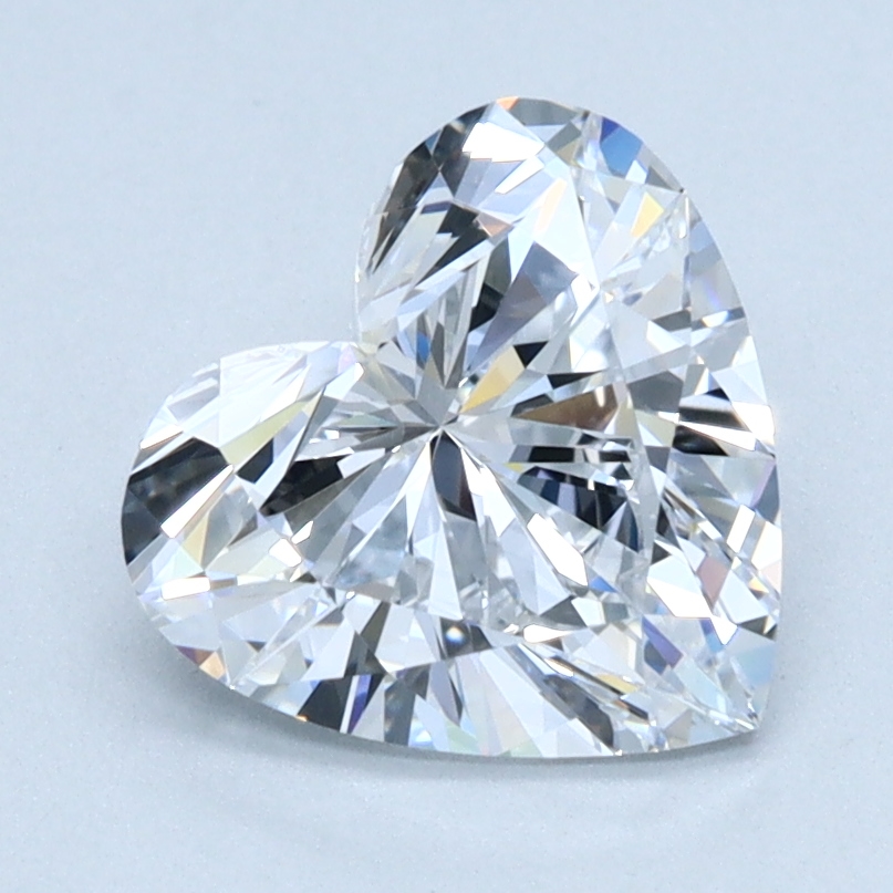1.61ct lab-grown heart diamond, D/VS1, 7.73mm ID