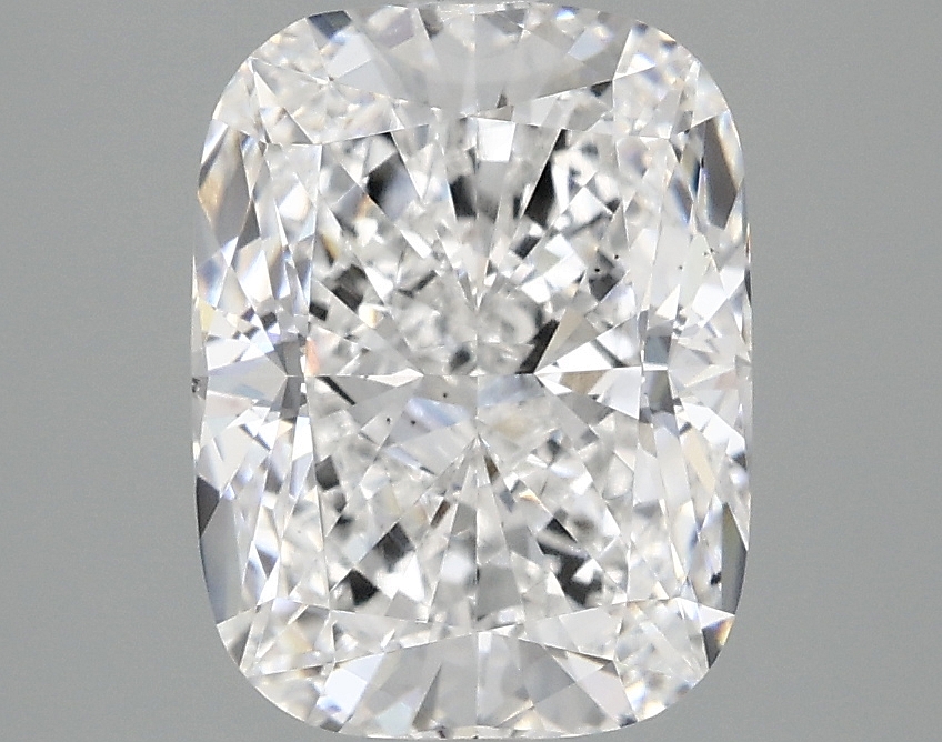 2.96ct cushion cut lab diamond, D color, VS2 clarity, 9.89mm ID