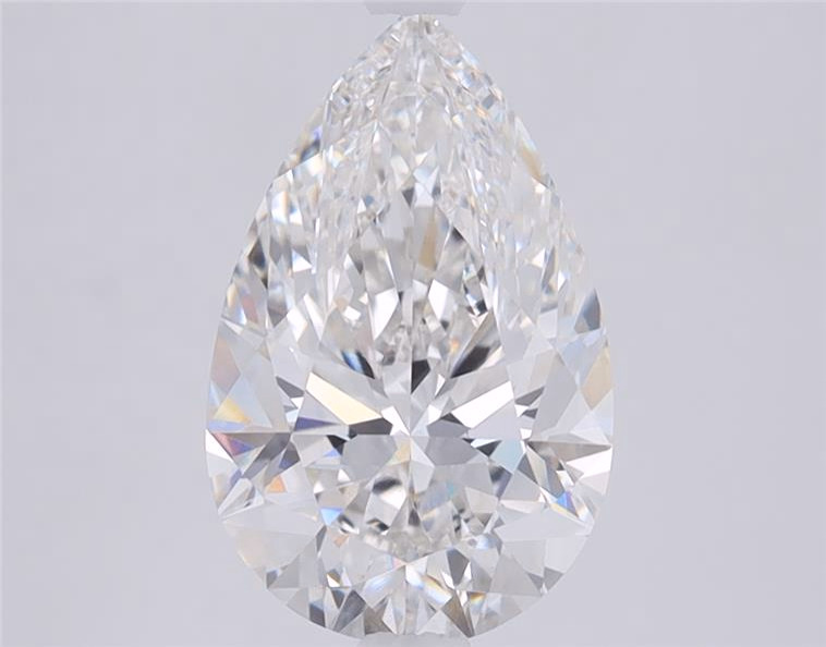 1.07ct pear-cut lab-grown diamond, D color, VVS1 clarity, 9.16mm ID