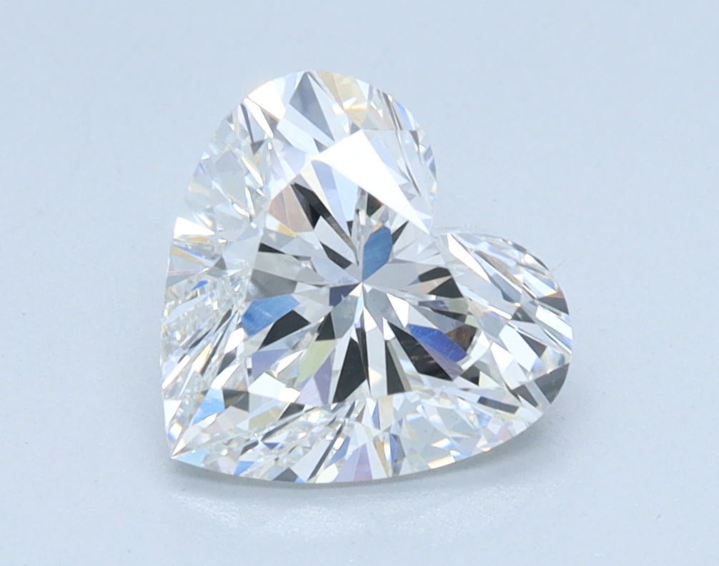 1.35ct Heart Cut Lab-Grown Diamond, 7.10 X 7.55 X 4.33 mm
