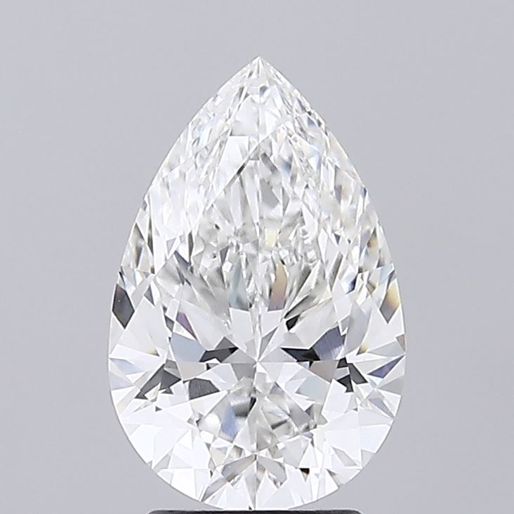 2.65ct Pear Lab Diamond, F/VVS2, 11.95mm ID