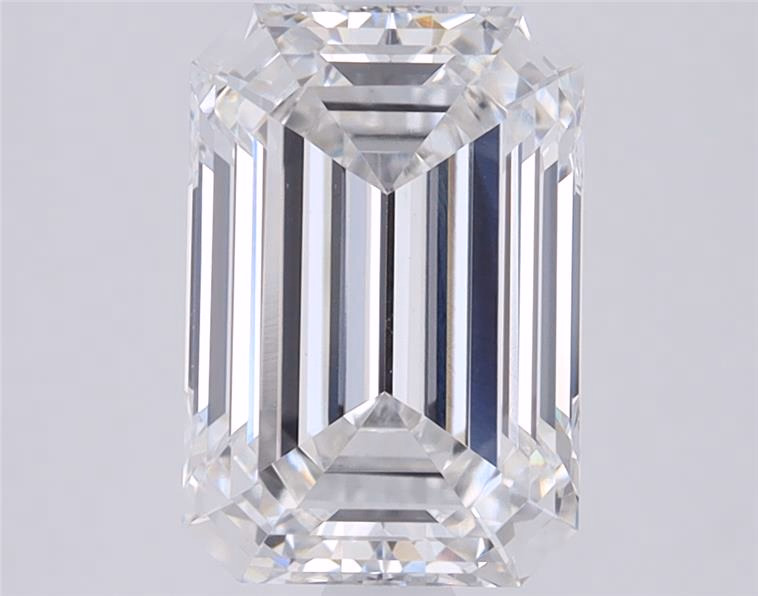 5.01ct Emerald Cut Lab-Grown Diamond, D/VVS2, 11.75mm ID