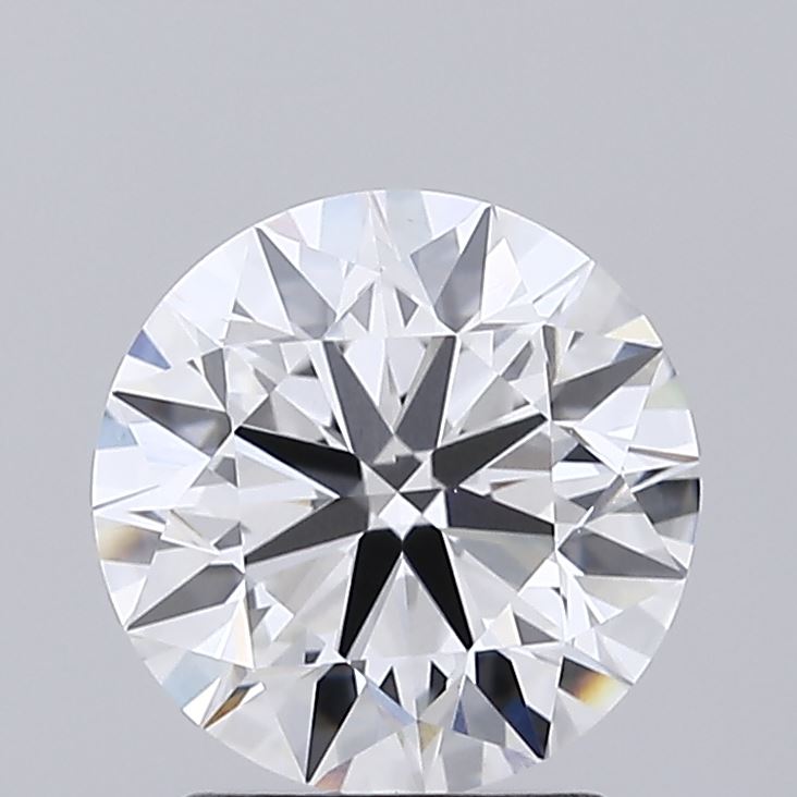 1.95 carat round lab-grown diamond, E color, VVS2 clarity, 7.91mm ID