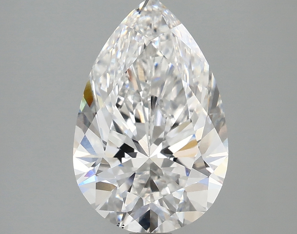 2.58ct Pear Cut Lab-Grown Diamond, D Color, VS2 Clarity, 11.69mm ID