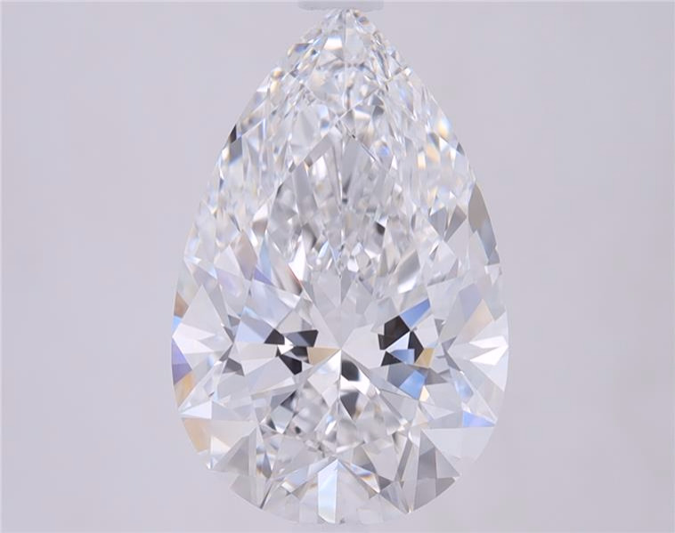 2.92ct Pear Cut Lab-Grown Diamond, E Color, VS1 Clarity, 12.39mm ID