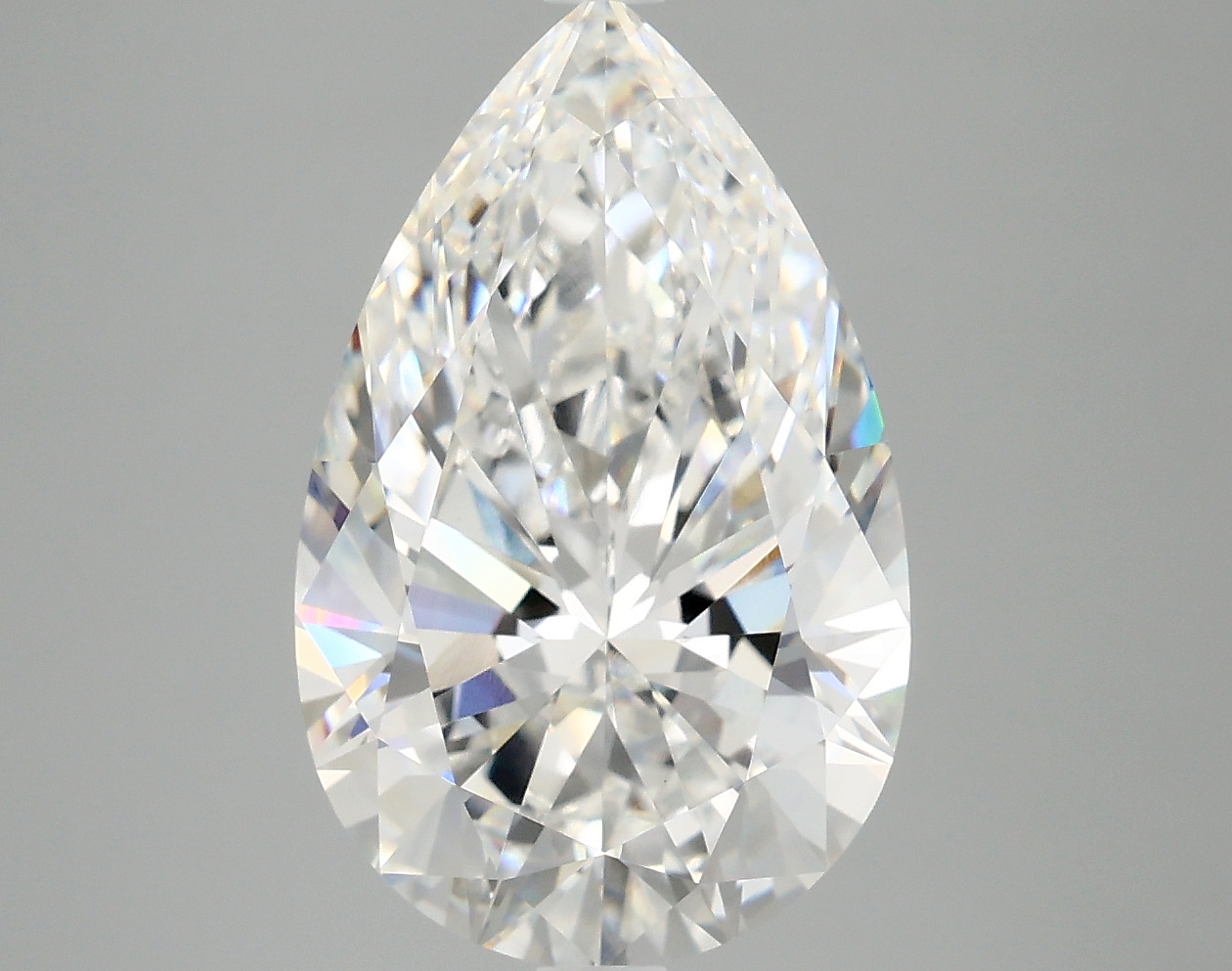 5.03ct Pear Cut Lab-Grown Diamond, D Color, VVS2 Clarity, 15.06mm ID