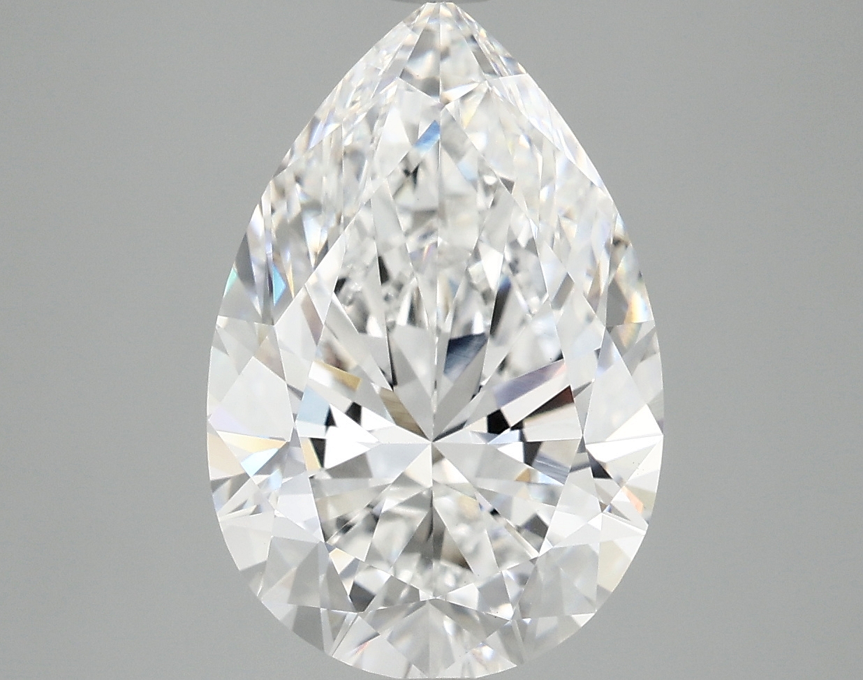 5.1ct Pear Cut Lab-Grown Diamond, E Color, VVS2 Clarity, 14.48mm ID