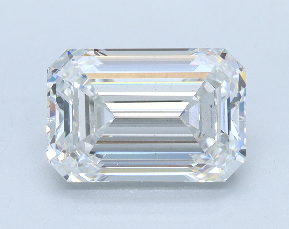 2.7ct Emerald Cut Lab-Grown Diamond, E Color, VS2 Clarity