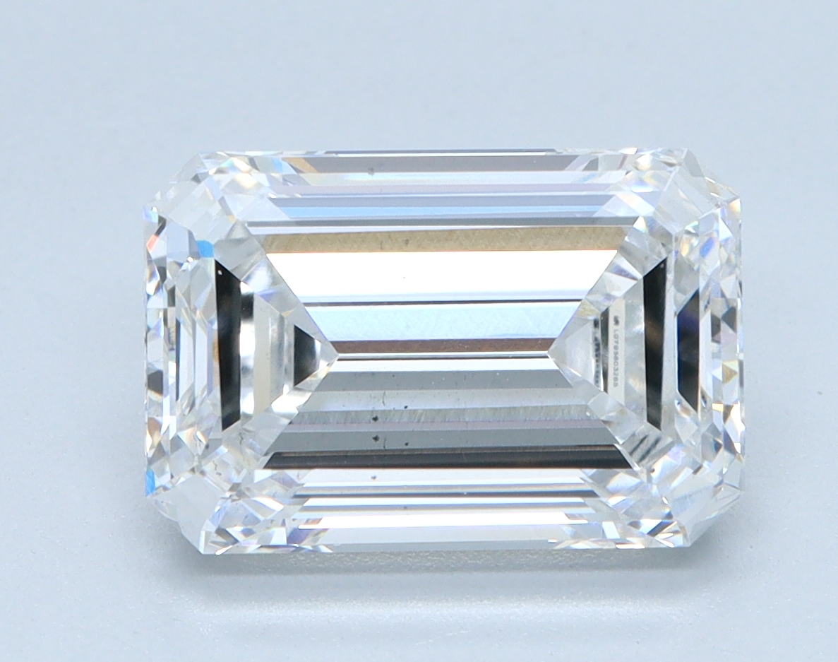 3.31ct Emerald Cut Lab-Grown Diamond, E Color, VS2 Clarity