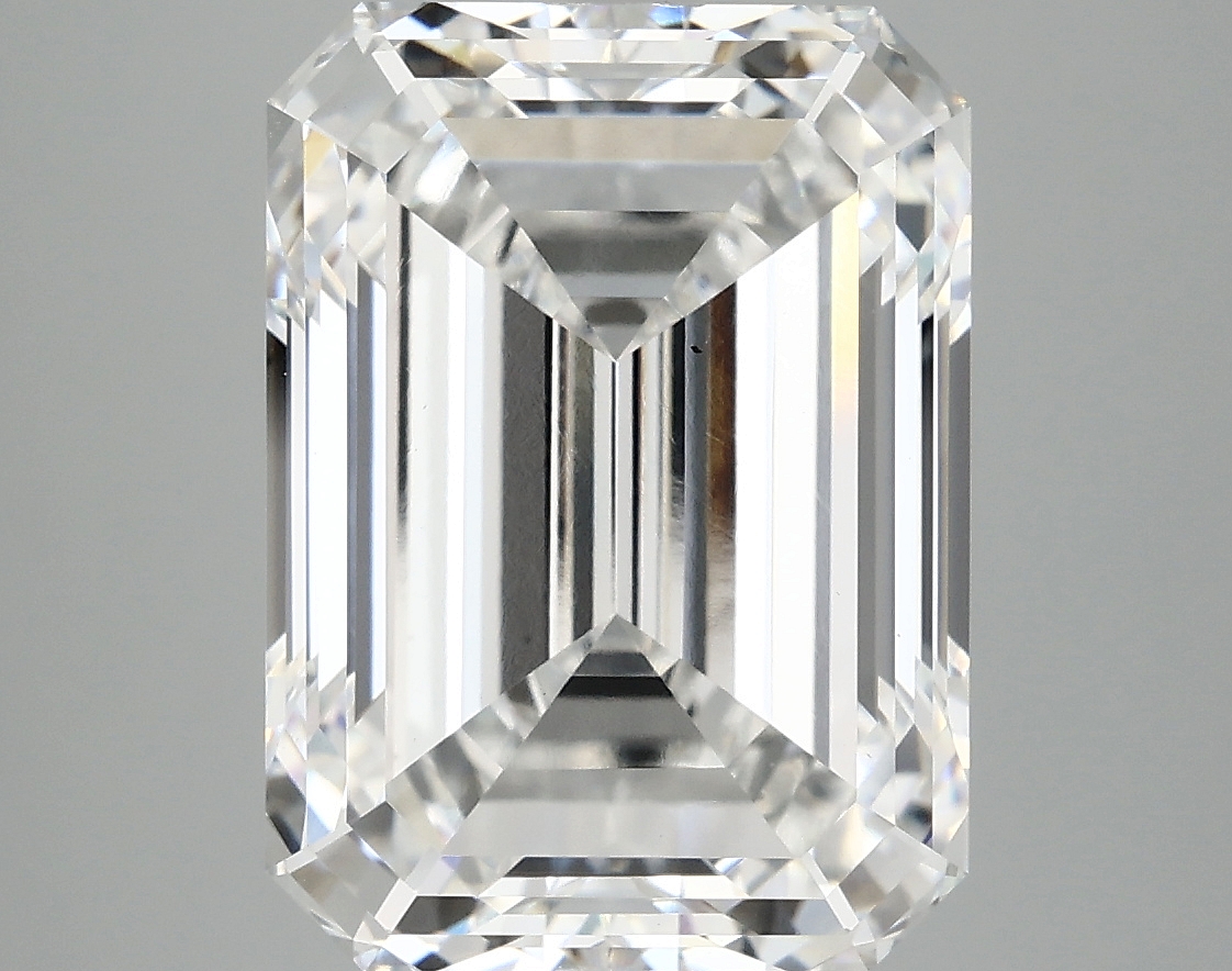 7.75ct lab-grown emerald diamond, F color, VS1 clarity, IGI certified