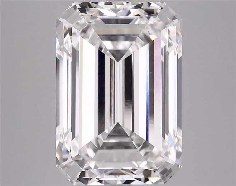 8.21ct lab-grown emerald diamond, F color, VS1 clarity, IGI certified