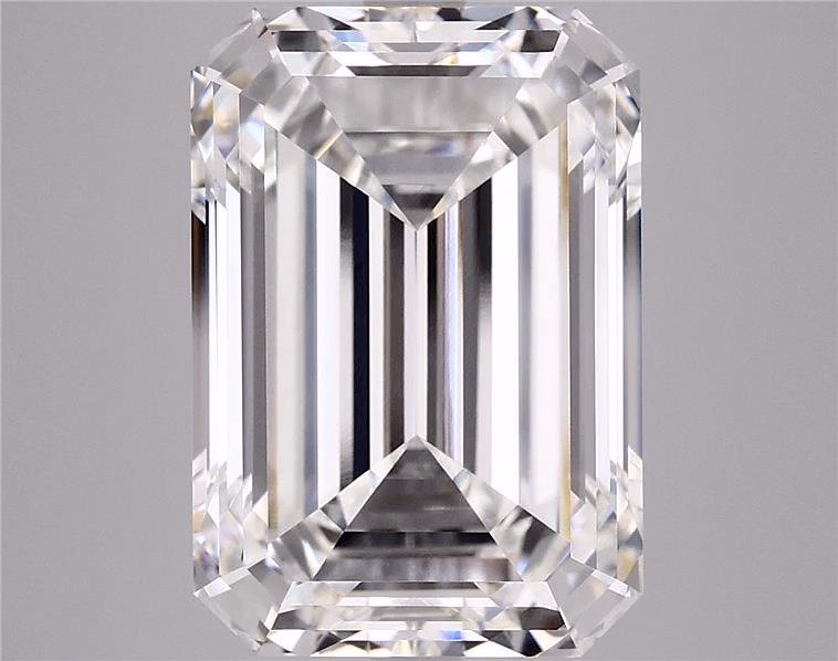 12.04ct lab-grown emerald diamond, F color, VVS2 clarity, measurements: 15.51 x 10.87 x 7.14 mm