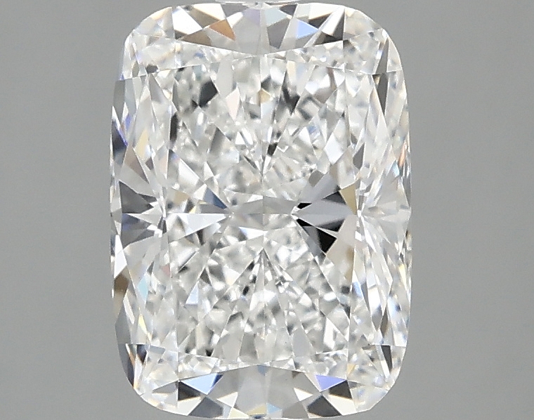 1.87ct lab-grown long cushion diamond with D/VVS2, 8.79x6.35x4.21mm