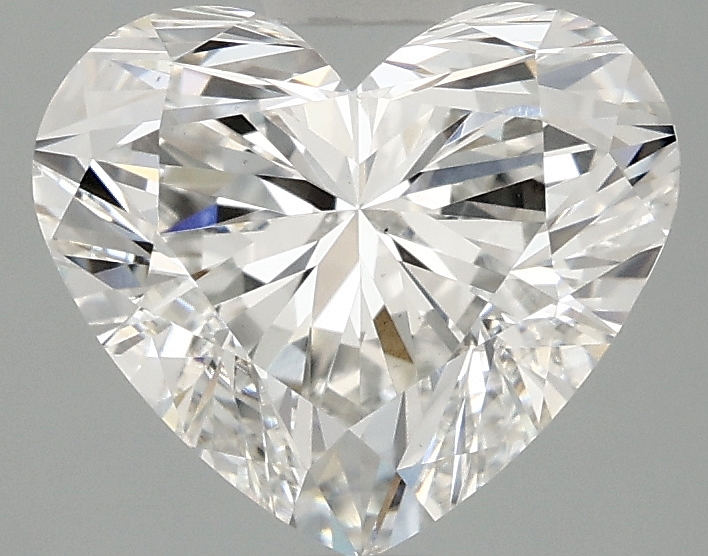 2.56ct Heart-Shaped Lab-Grown Diamond, F Color, VS1 Clarity