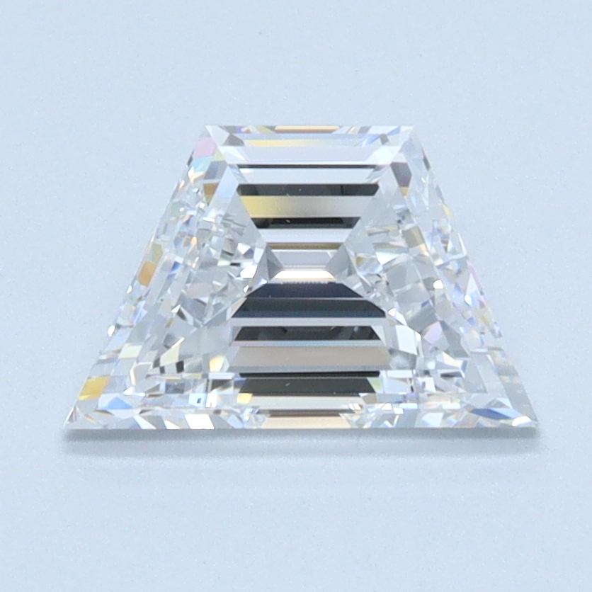 1.04ct Lab-Grown Trapezoid Diamond, D/VS1, 8.41mm x 5.34mm x 3.40mm