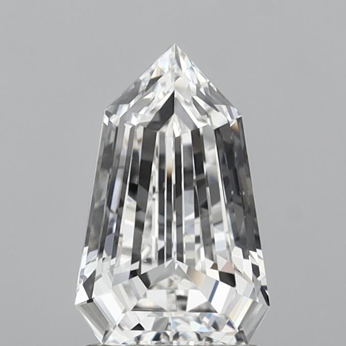 1.55ct lab-grown diamond, Shield cut, D color, VS1 clarity, 9.69mm ID