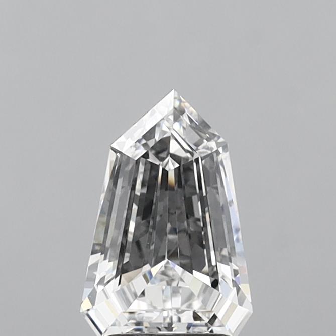 2.04ct lab-grown Shield diamond, D/VVS2, 10.39mm ID