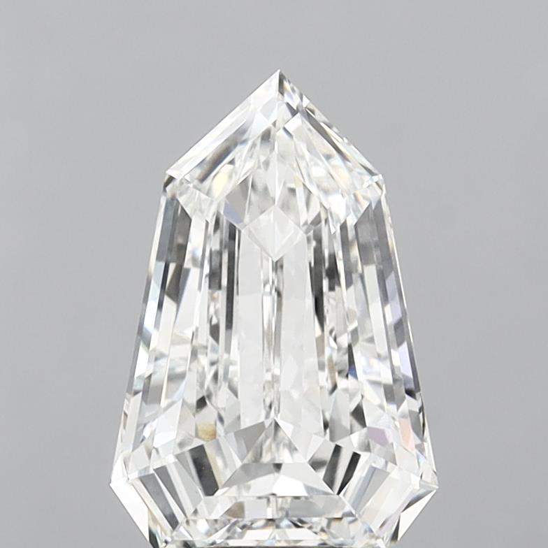5.01ct lab-grown Shield diamond, F/VVS2, 14.26mm ID