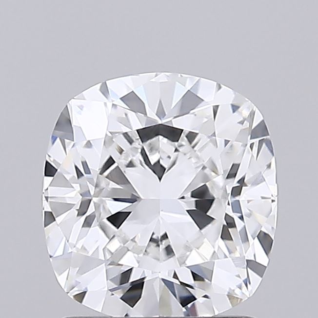 1.52ct Square Cushion Cut Lab Diamond, E Color, VVS2 Clarity