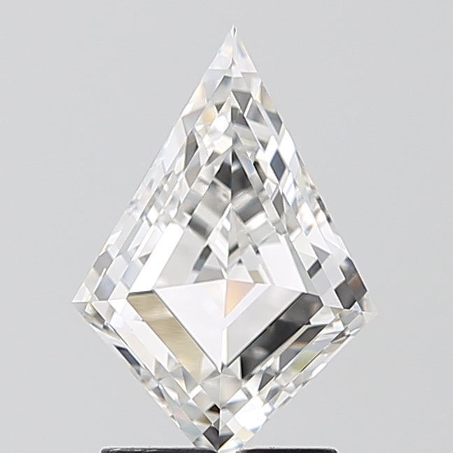 2.07ct lab-grown diamond, kite cut, E color, VVS2 clarity, 11.23mm ID