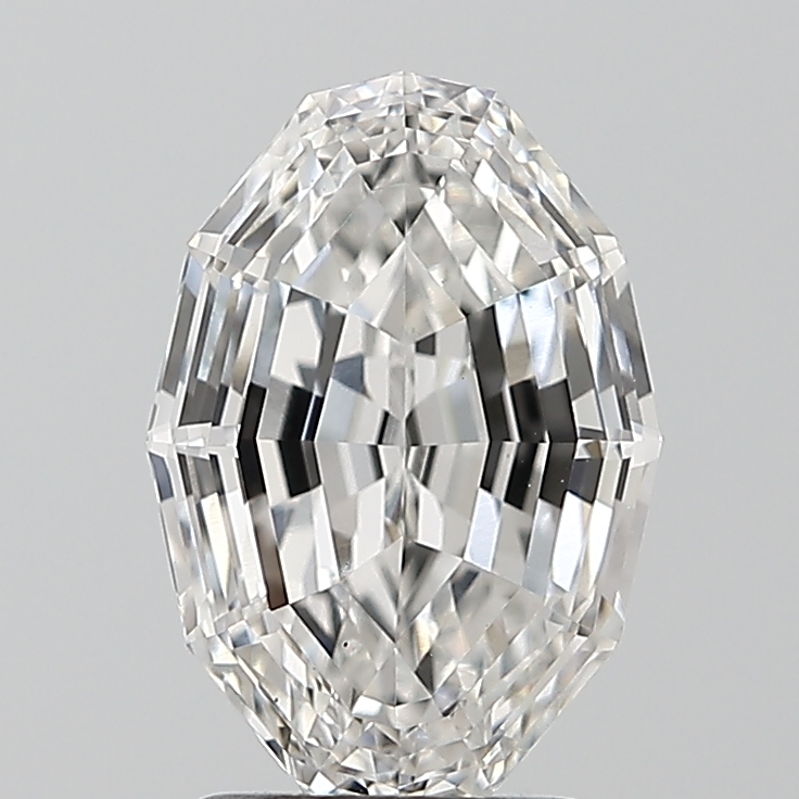 2.57ct Step Cut Oval lab-grown diamond