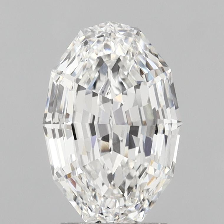 2.61ct Step Cut Oval lab-grown diamond