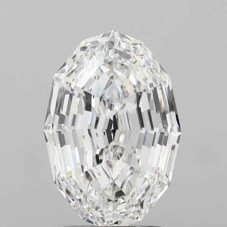 3.02ct Step Cut Oval lab-grown diamond