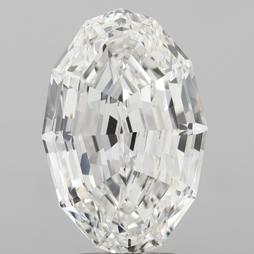5.08ct Step Cut Oval lab-grown diamond