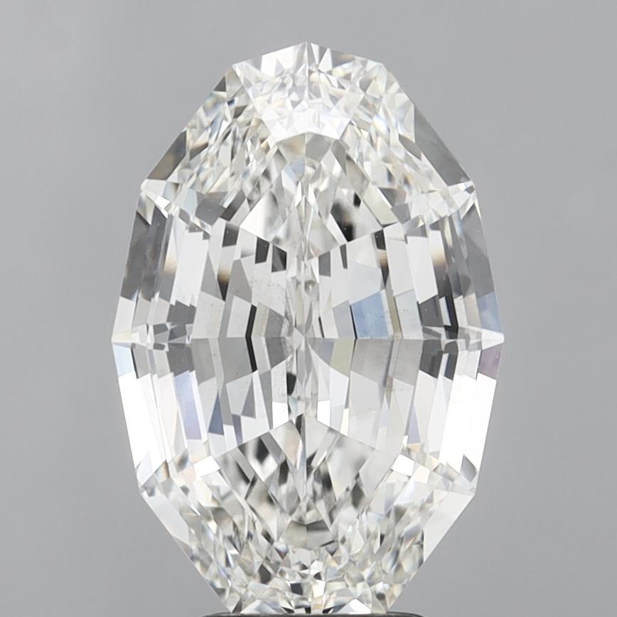 5.10ct Step Cut Oval lab-grown diamond