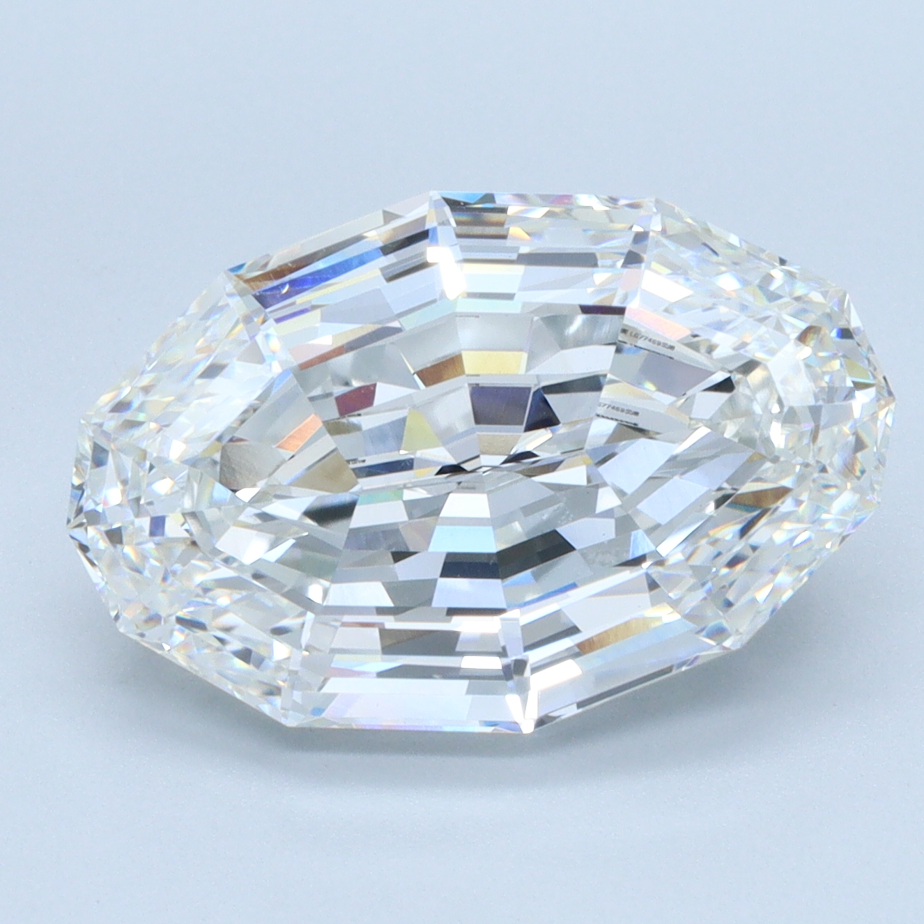6.07ct Step Cut Oval lab-grown diamond